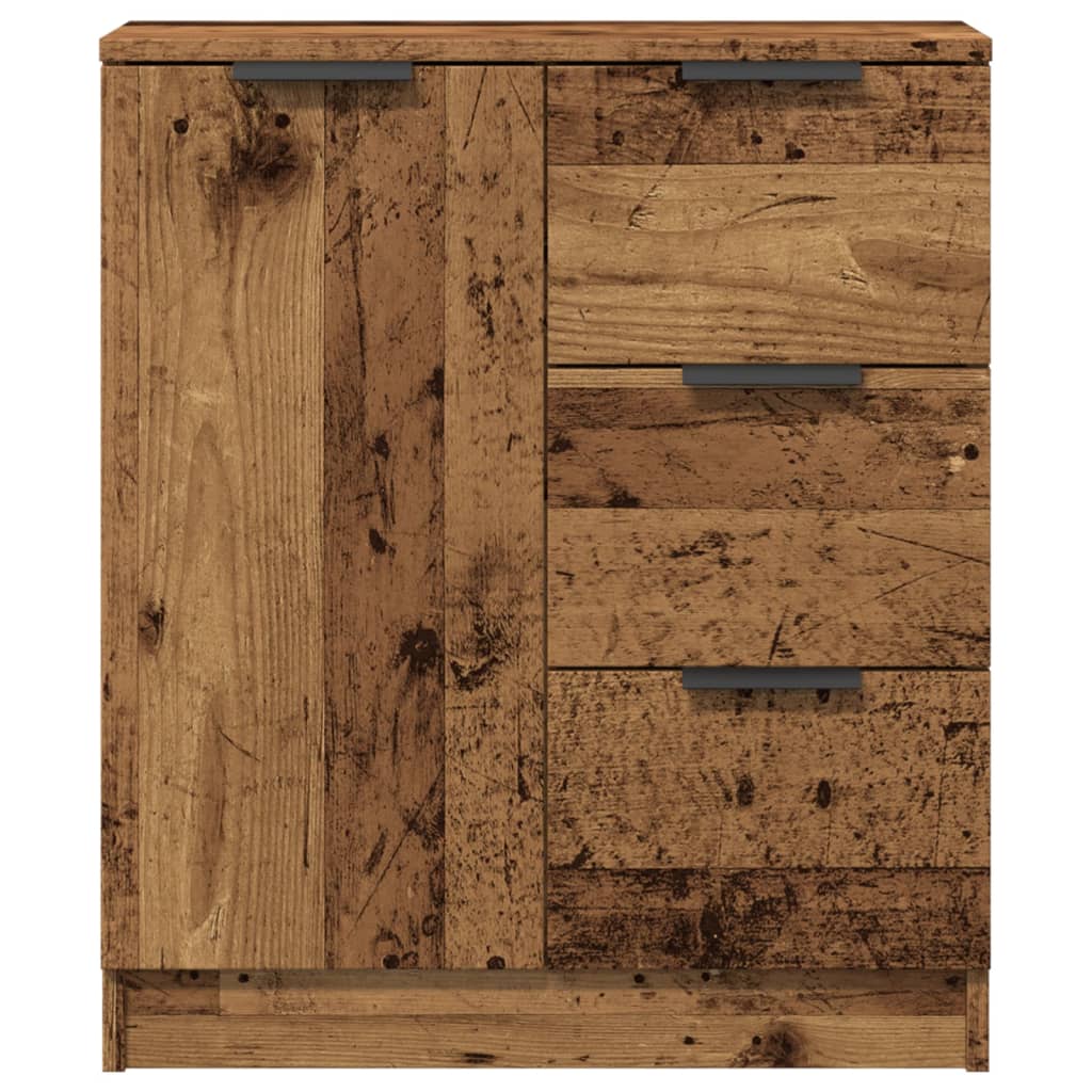 Buffet vieux bois 60x30x70 cm bois d'ingénierie - XIOS