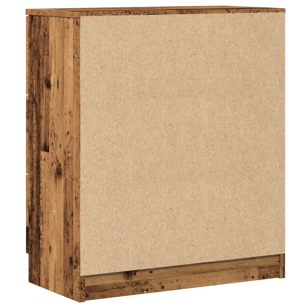 Buffet vieux bois 60x30x70 cm bois d'ingénierie - XIOS