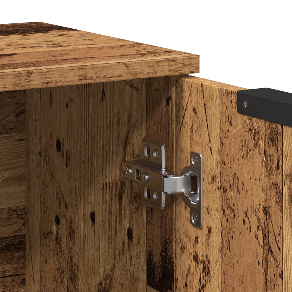 Buffet vieux bois 60x30x70 cm bois d'ingénierie - XIOS