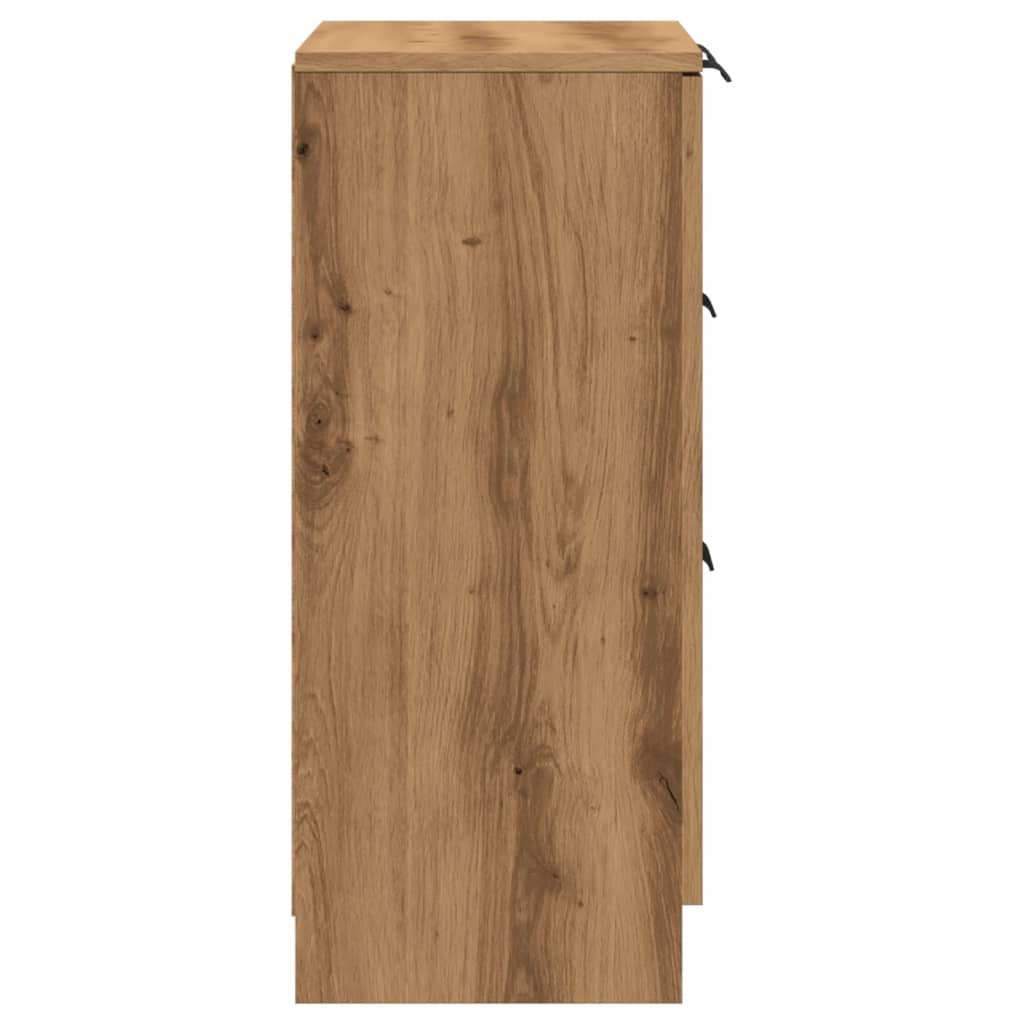 Buffet chêne artisanal 60x30x70 cm bois d'ingénierie - XIOS