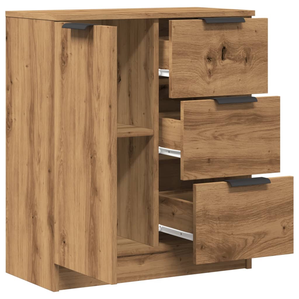 Buffet chêne artisanal 60x30x70 cm bois d'ingénierie - XIOS