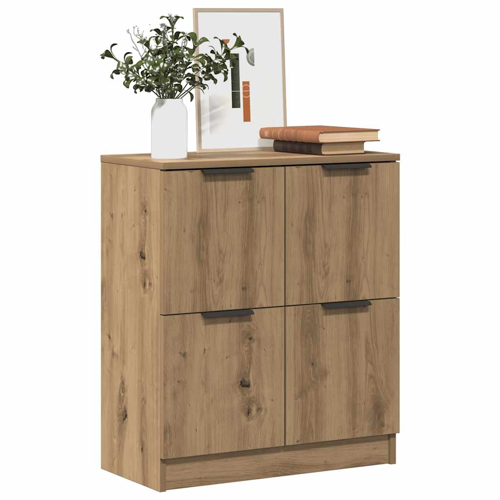 Buffet chêne artisanal 60x30x70 cm bois d'ingénierie - XIOS
