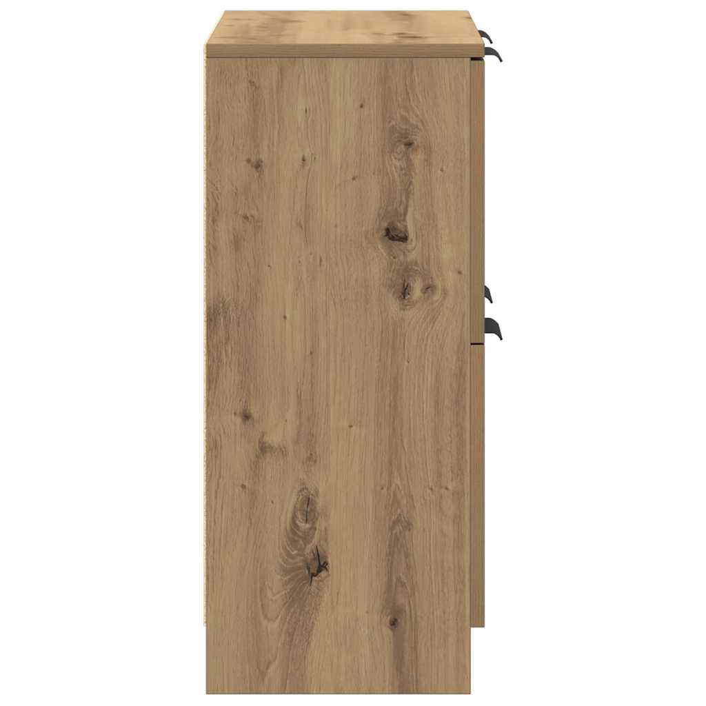 Buffet chêne artisanal 60x30x70 cm bois d'ingénierie - XIOS
