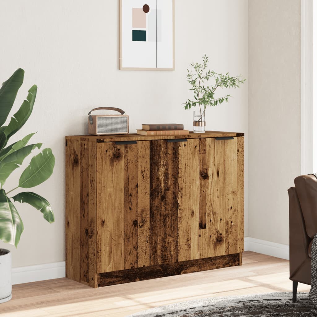 Buffet vieux bois 90,5x30x70 cm bois d'ingénierie - XIOS
