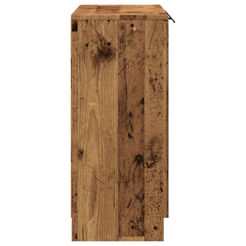 Buffet vieux bois 90,5x30x70 cm bois d'ingénierie - XIOS