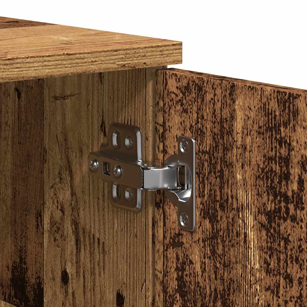 Meuble TV vieux bois 140x35x40 cm bois d'ingénierie - XIOS