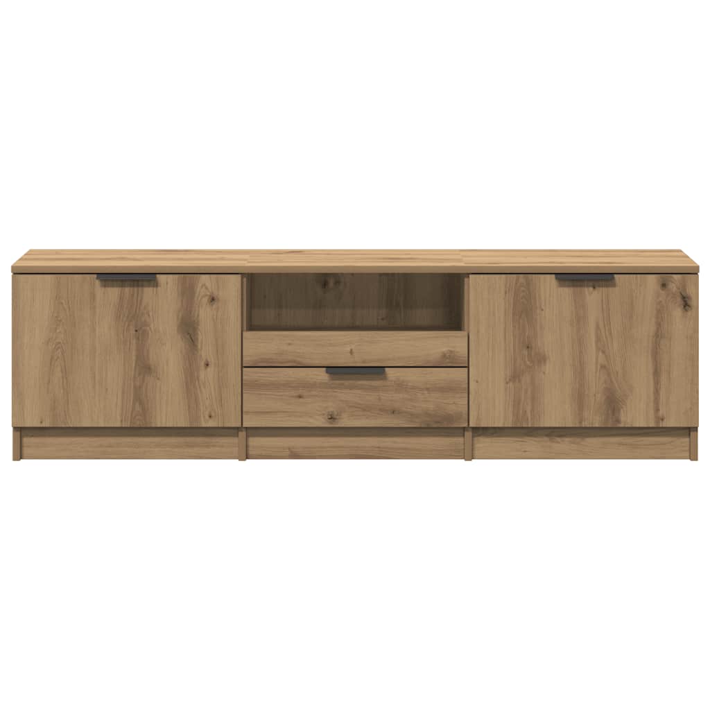 Meuble TV Chêne Artisan 140x35x40 cm Bois d'ingénierie - XIOS
