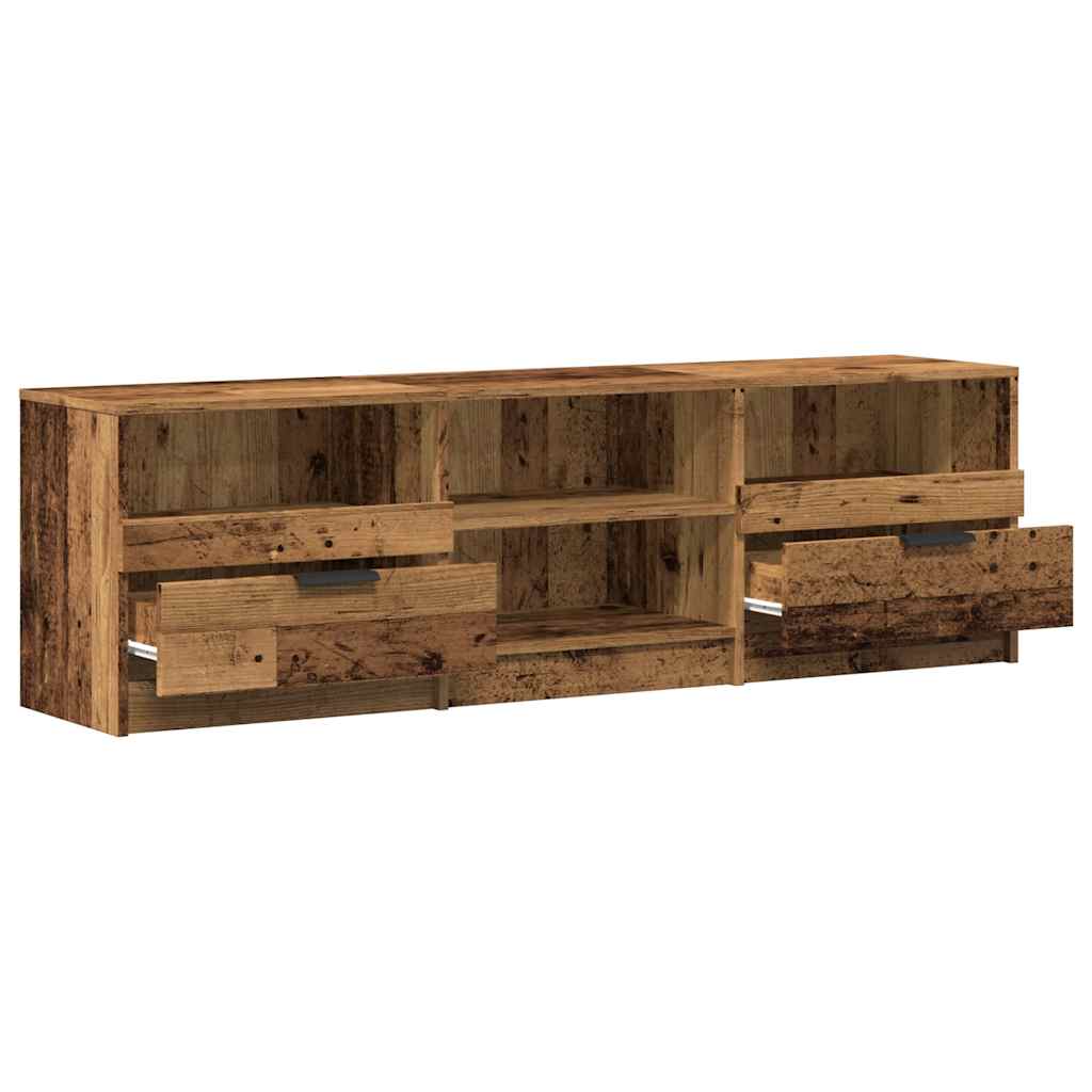 Meuble TV vieux bois 150x33,5x45 cm bois d'ingénierie - XIOS