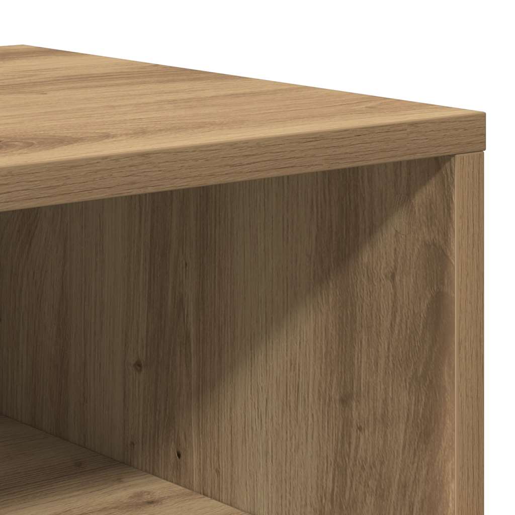 Meuble TV chêne artisanal 150x33,5x45 cm bois d'ingénierie - XIOS