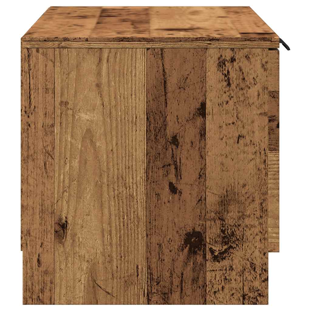Meuble TV vieux bois 80x35x36,5 cm bois d'ingénierie - XIOS