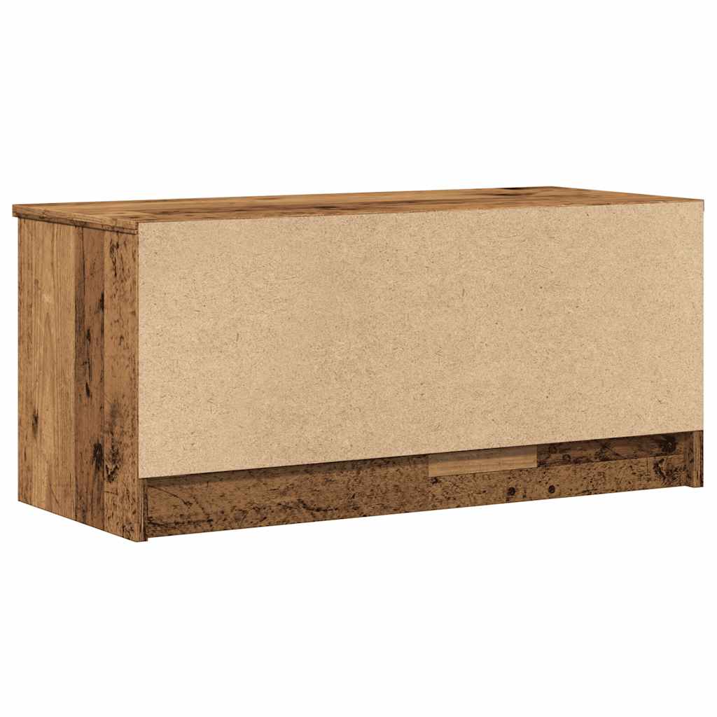 Meuble TV vieux bois 80x35x36,5 cm bois d'ingénierie - XIOS