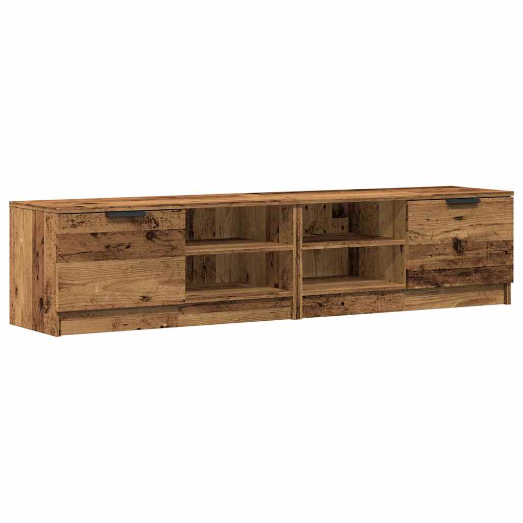 Meubles TV 2 pcs vieux bois 80x35x36,5 cm bois d'ingénierie - XIOS