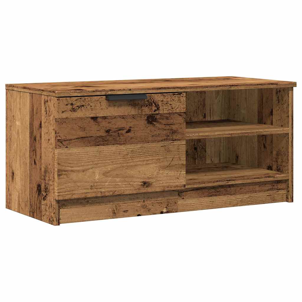 Meubles TV 2 pcs vieux bois 80x35x36,5 cm bois d'ingénierie - XIOS