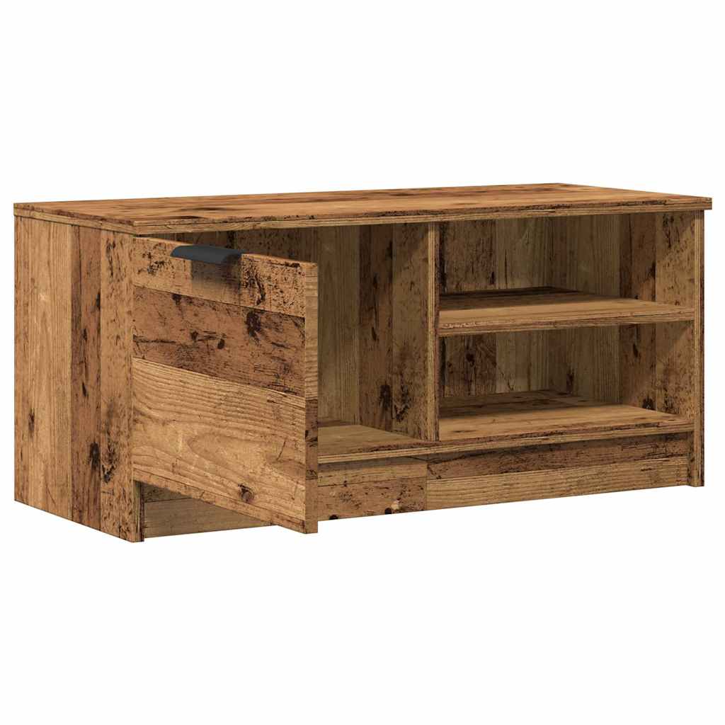 Meubles TV 2 pcs vieux bois 80x35x36,5 cm bois d'ingénierie - XIOS