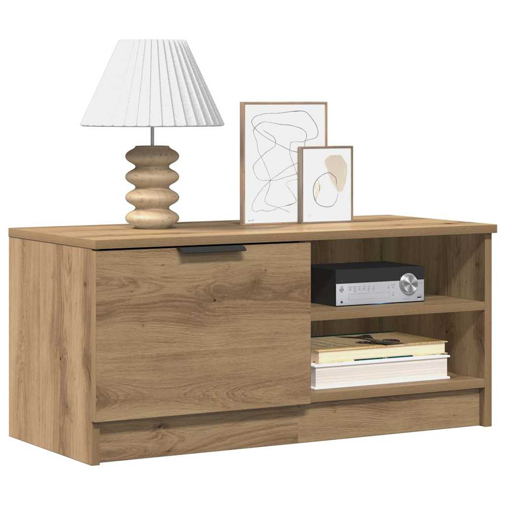 Meubles TV 2 pcs chêne artisanal 80x35x36,5cm bois d'ingénierie - XIOS