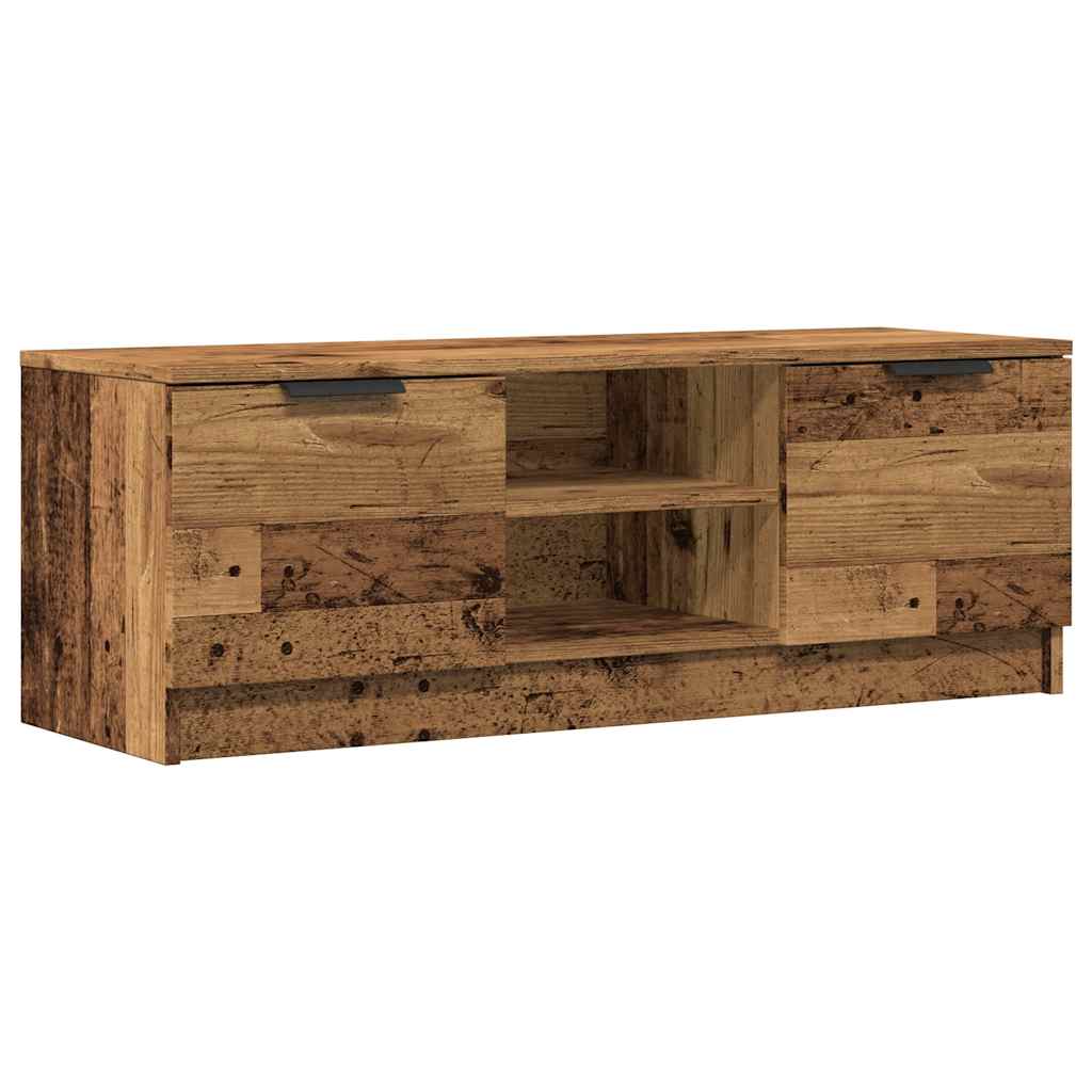 Meuble TV vieux bois 102x35x36,5 cm bois d'ingénierie - XIOS