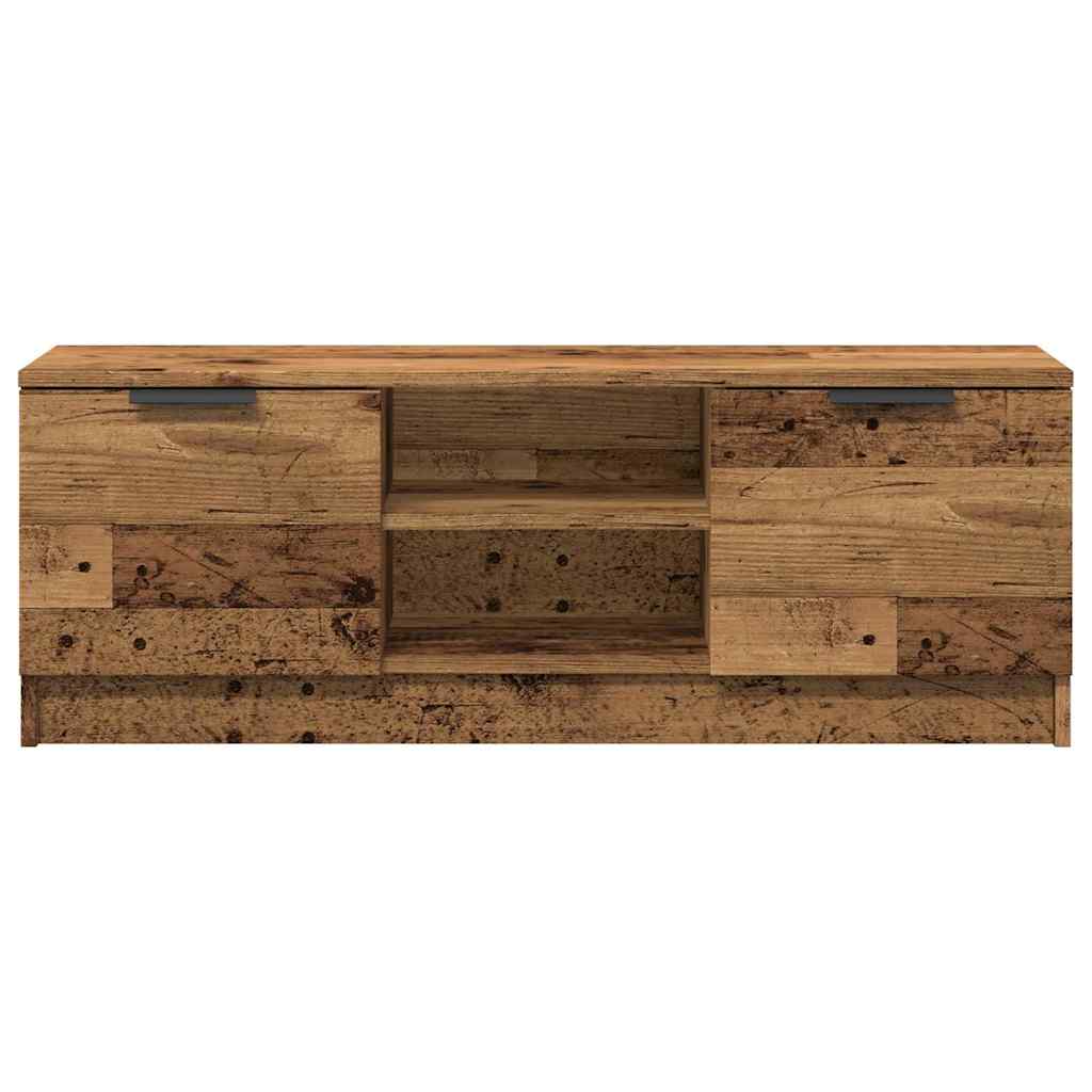 Meuble TV vieux bois 102x35x36,5 cm bois d'ingénierie - XIOS