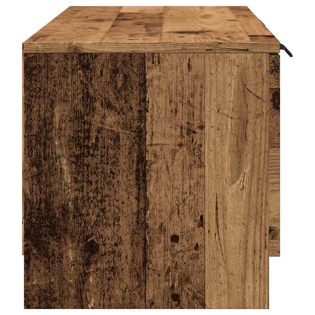 Meuble TV vieux bois 102x35x36,5 cm bois d'ingénierie - XIOS
