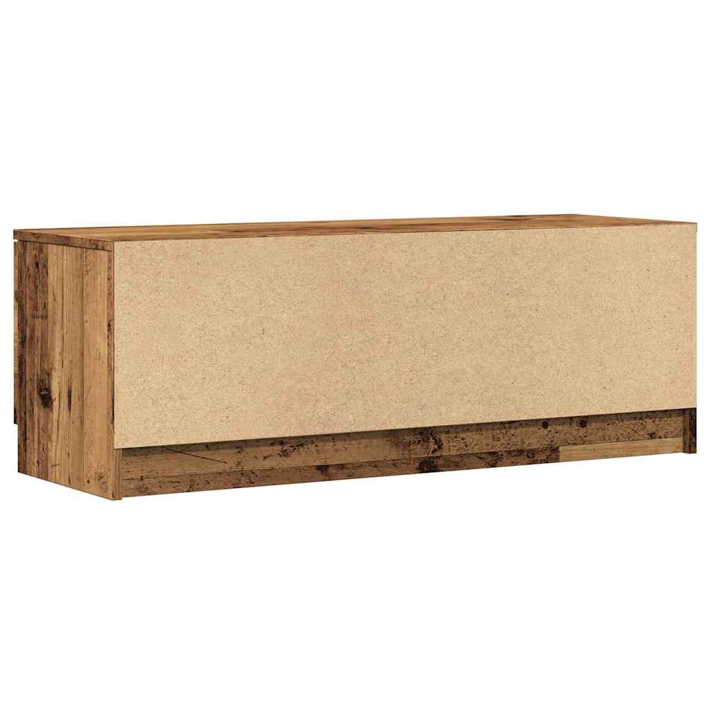 Meuble TV vieux bois 102x35x36,5 cm bois d'ingénierie - XIOS