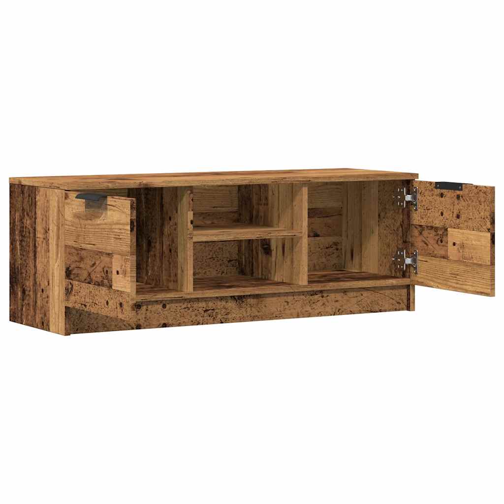 Meuble TV vieux bois 102x35x36,5 cm bois d'ingénierie - XIOS