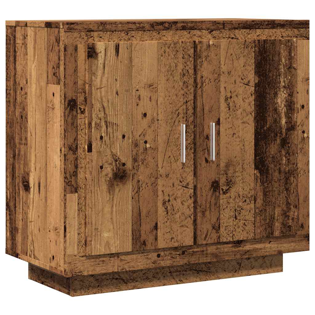 Buffet vieux bois 80x40x75 cm bois d'ingénierie - XIOS