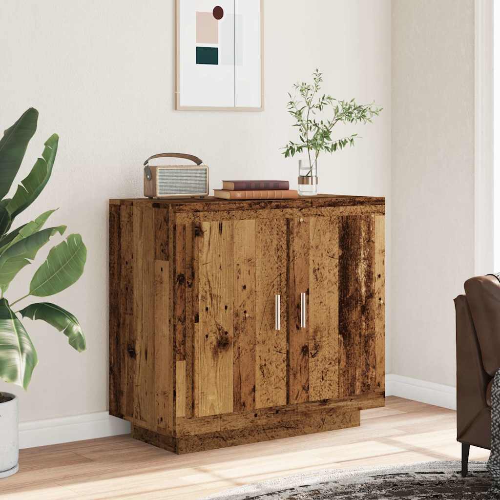 Buffet vieux bois 80x40x75 cm bois d'ingénierie - XIOS