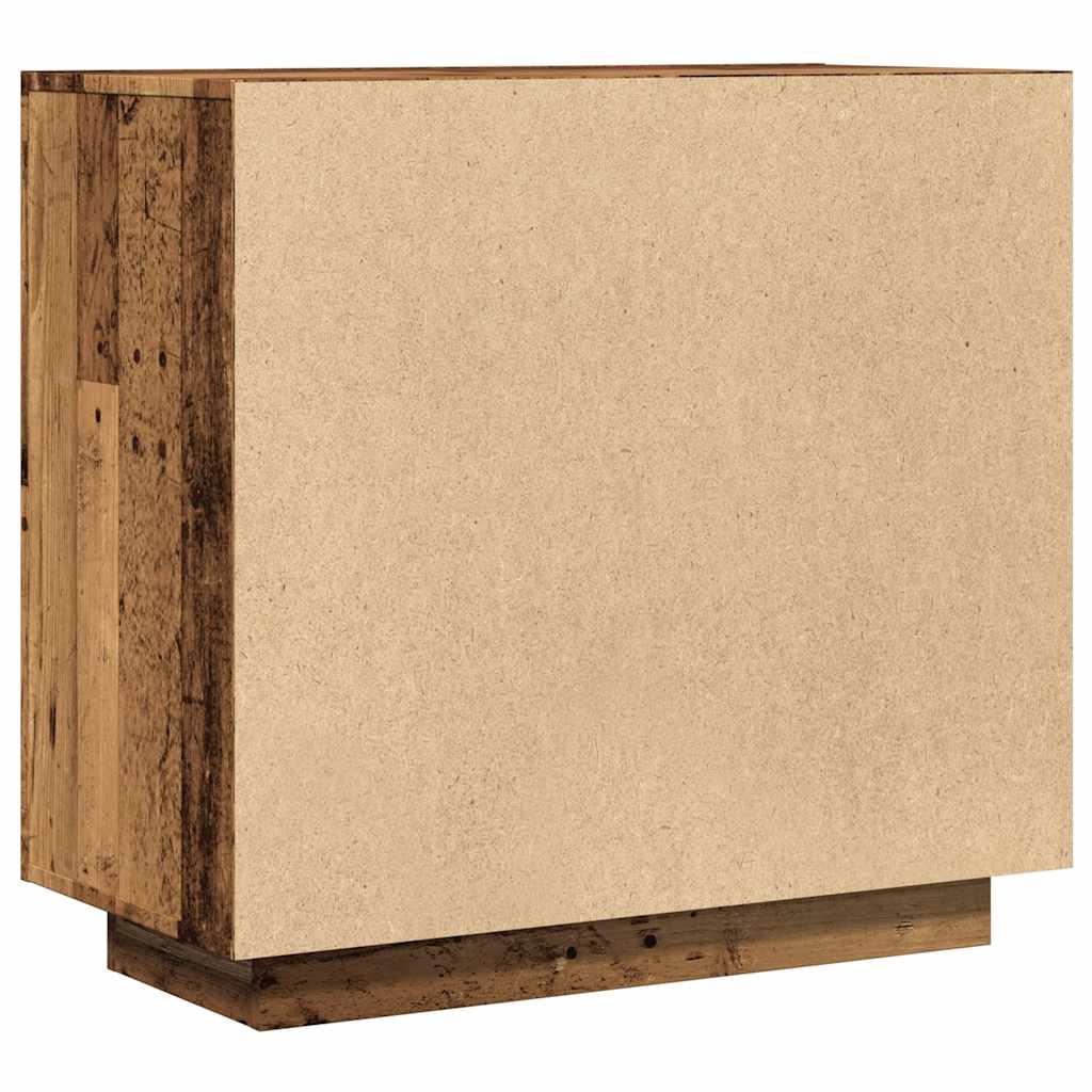 Buffet vieux bois 80x40x75 cm bois d'ingénierie - XIOS
