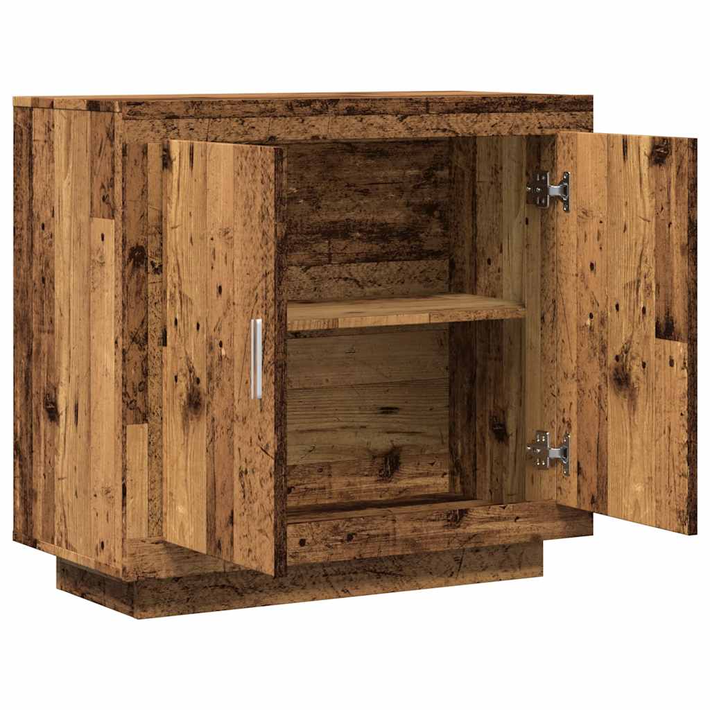 Buffet vieux bois 80x40x75 cm bois d'ingénierie - XIOS
