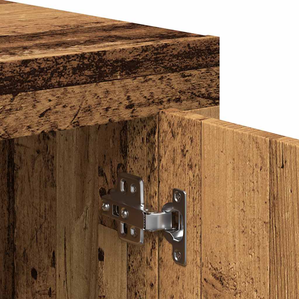 Buffet vieux bois 80x40x75 cm bois d'ingénierie - XIOS