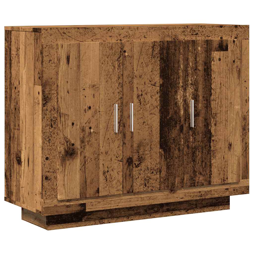 Buffet vieux bois 92x35x75 cm bois d'ingénierie - XIOS