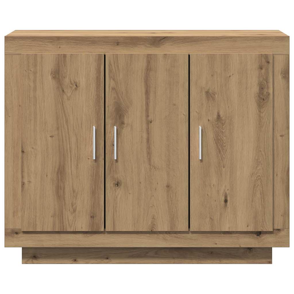 Buffet chêne artisanal 92x35x75 cm bois d'ingénierie - XIOS