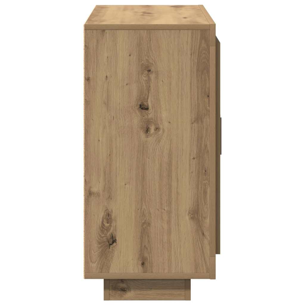 Buffet chêne artisanal 92x35x75 cm bois d'ingénierie - XIOS