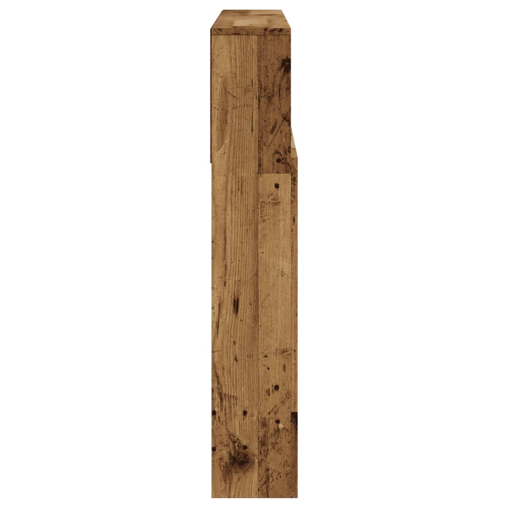 Armoire de tête de lit vieux bois 120x19x103,5 cm - XIOS