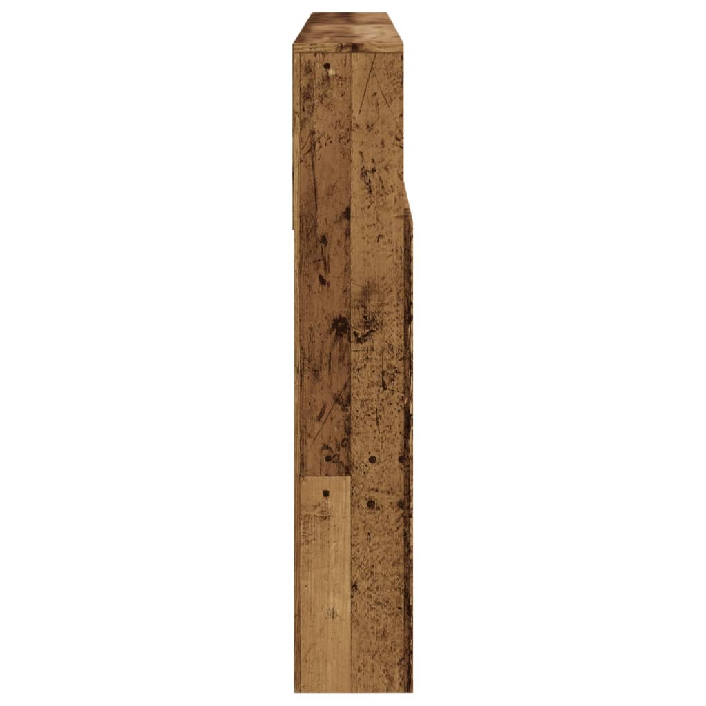 Armoire de tête de lit vieux bois 160x19x103,5 cm - XIOS