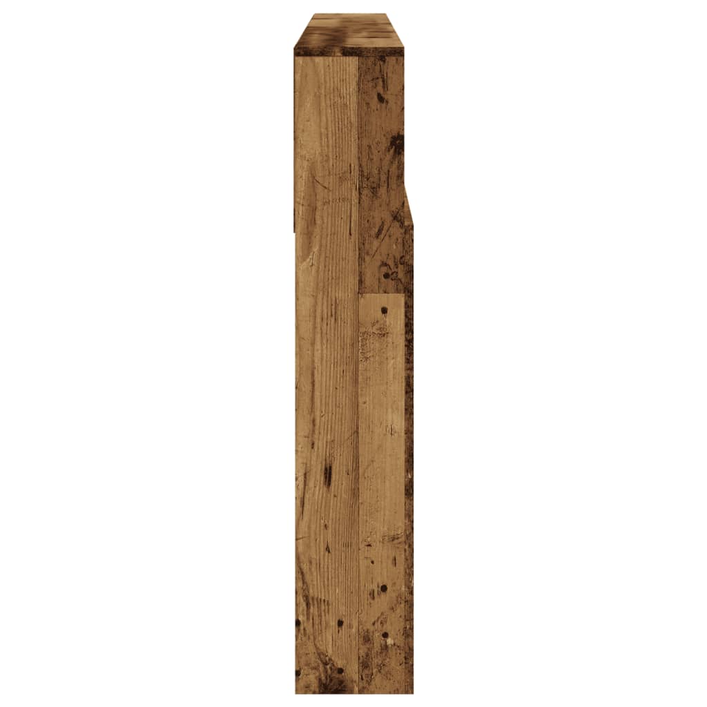 Armoire de tête de lit vieux bois 180x19x103,5 cm - XIOS