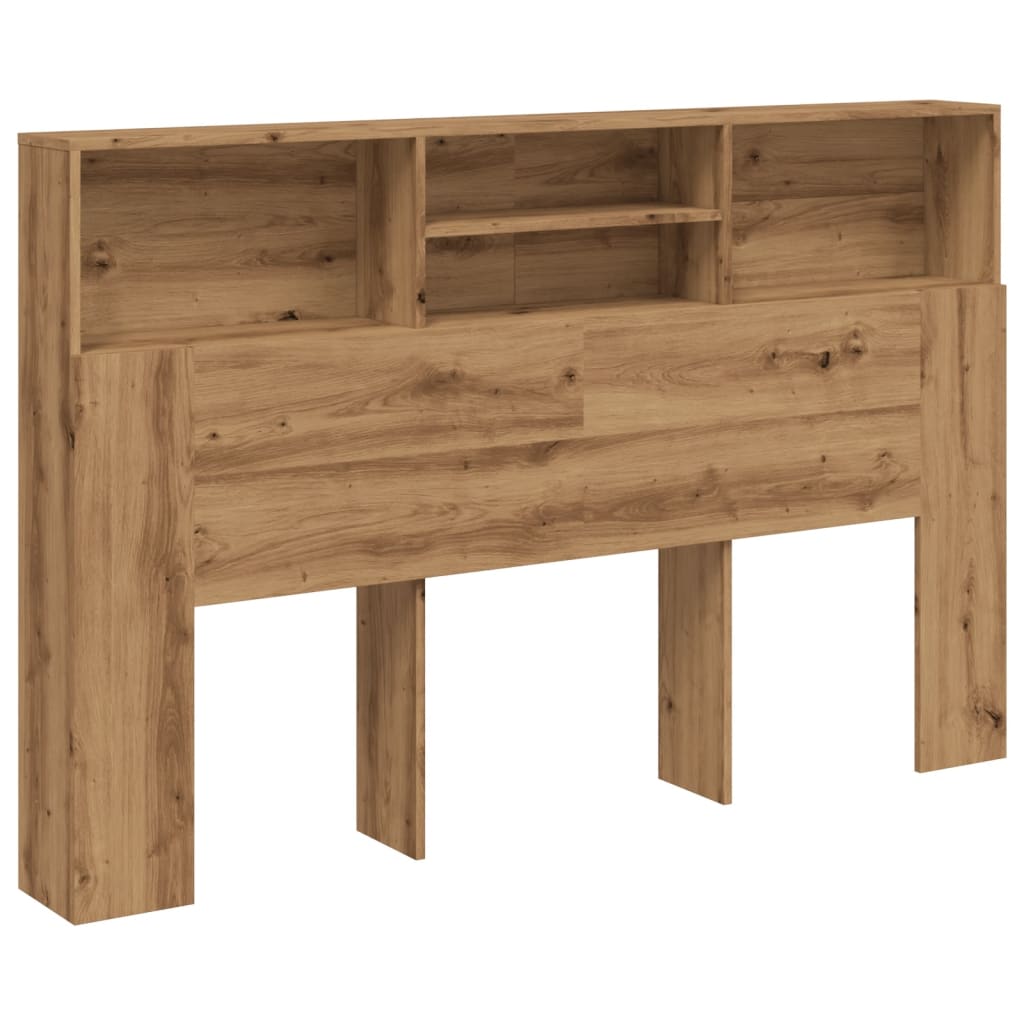 Armoire de tête de lit chêne artisanal 180x19x103,5 cm - XIOS