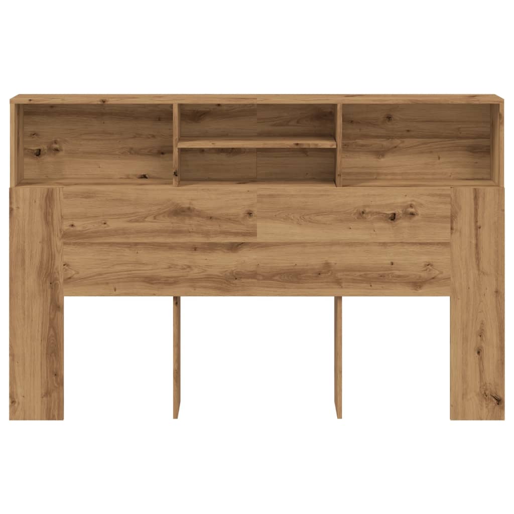 Armoire de tête de lit chêne artisanal 180x19x103,5 cm - XIOS