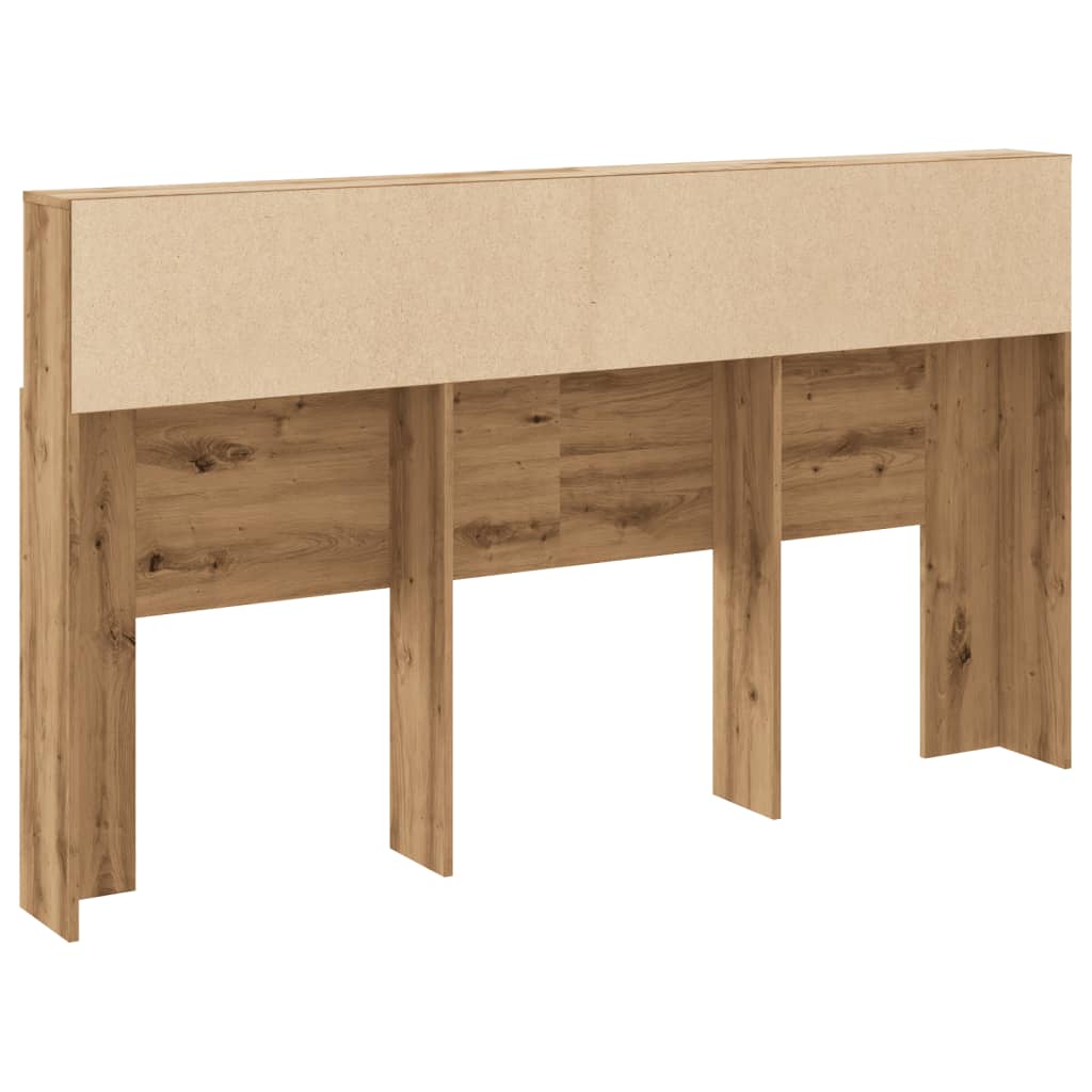 Armoire de tête de lit chêne artisanal 180x19x103,5 cm - XIOS