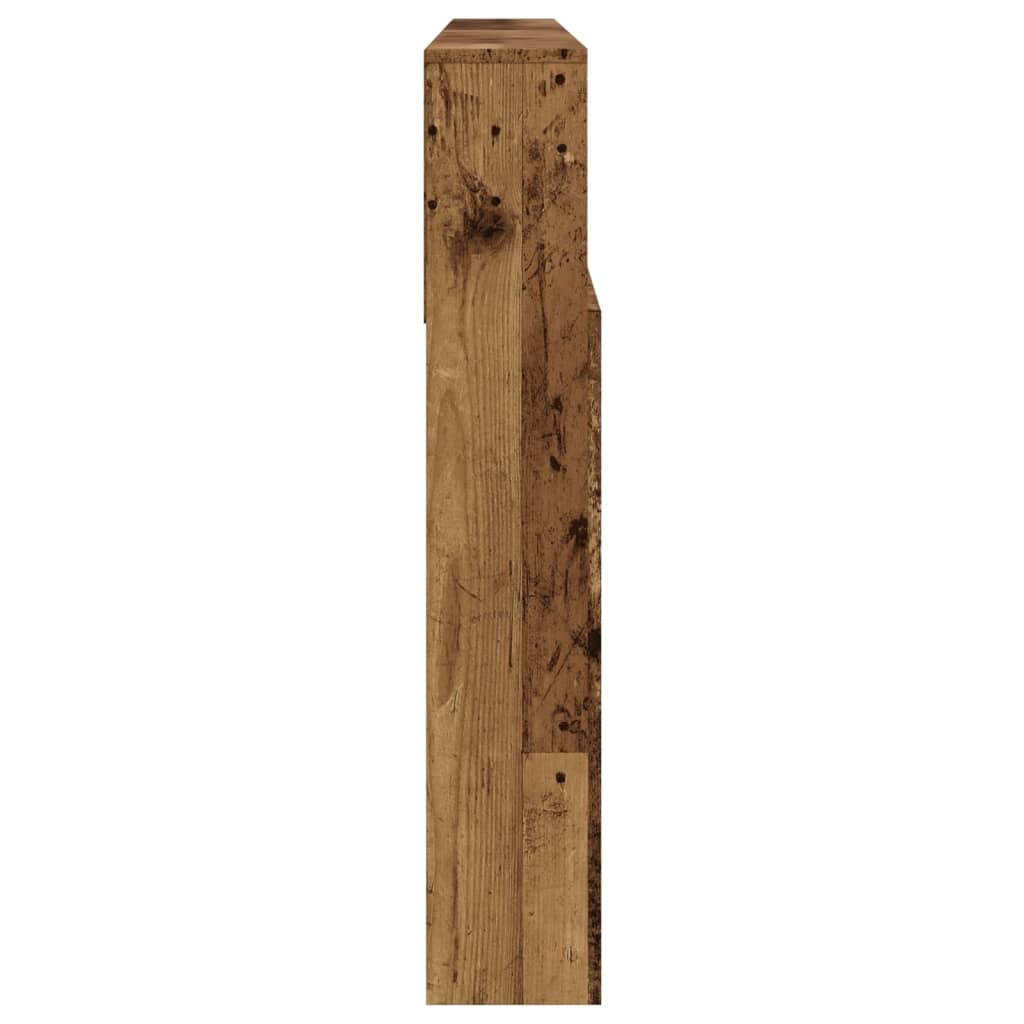 Armoire de tête de lit vieux bois 200x19x103,5 cm - XIOS