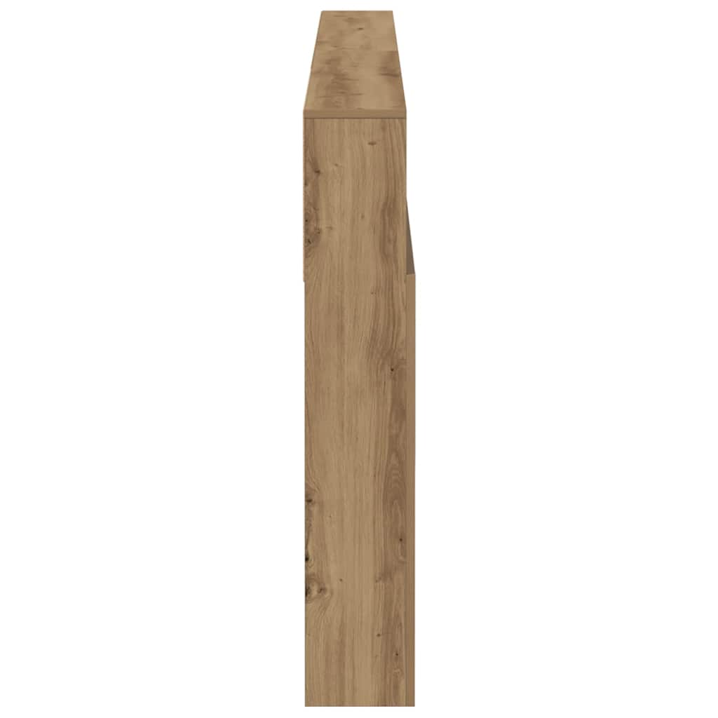 Armoire de tête de lit chêne artisanal 200x19x103,5 cm - XIOS