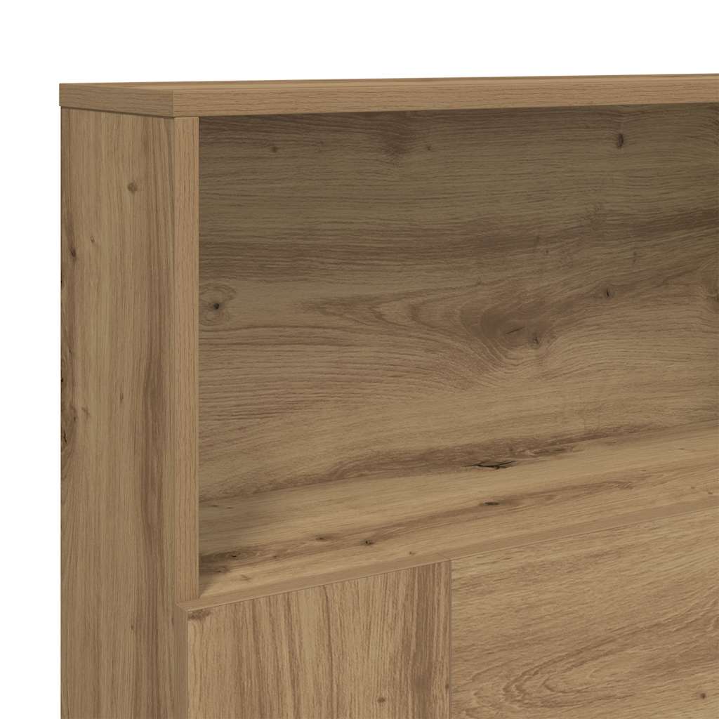Armoire de tête de lit chêne artisanal 200x19x103,5 cm - XIOS