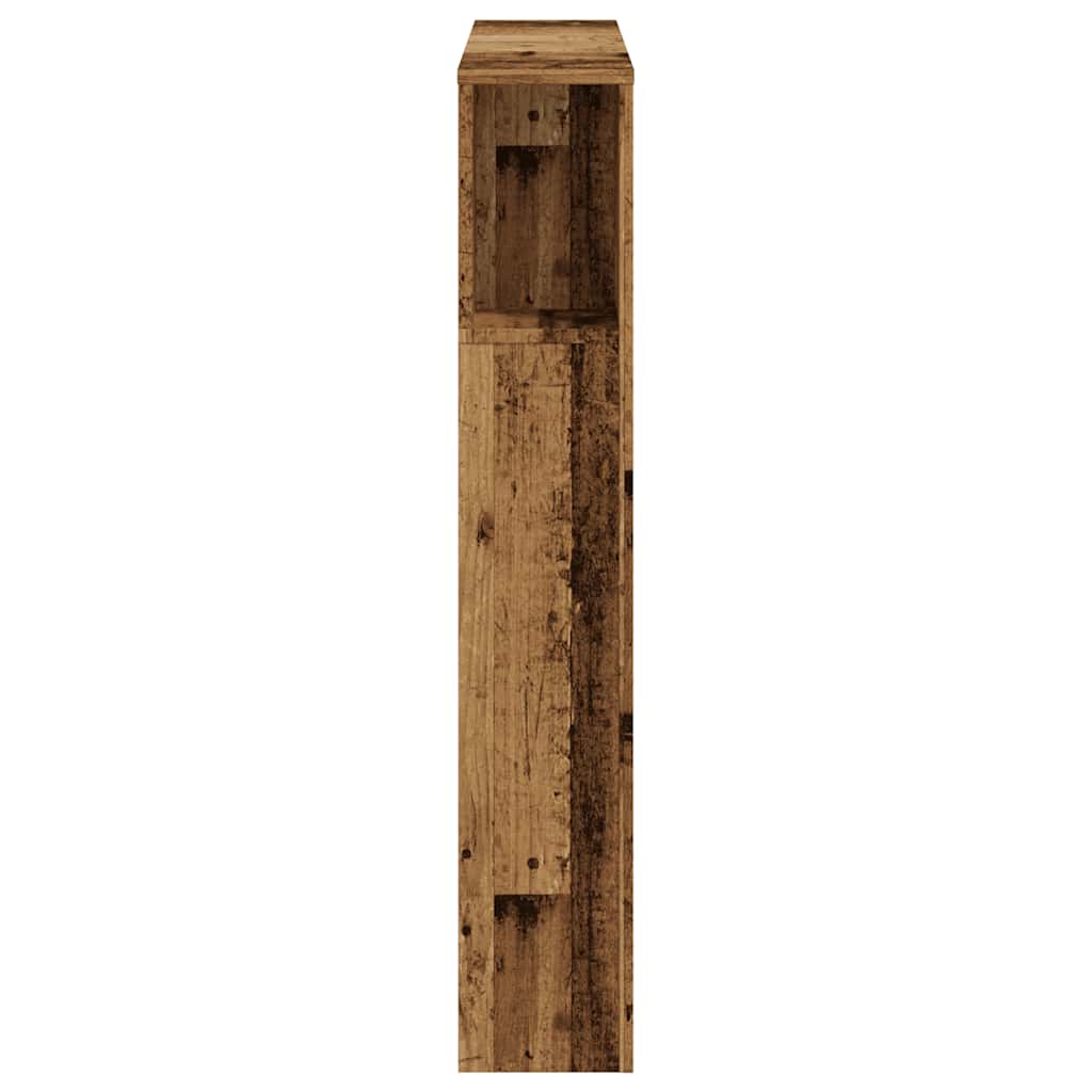 Armoire de tête de lit vieux bois 100x18,5x102,5 cm - XIOS
