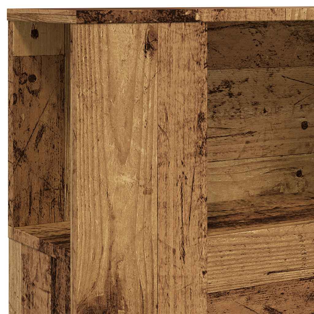 Armoire de tête de lit vieux bois 100x18,5x102,5 cm - XIOS