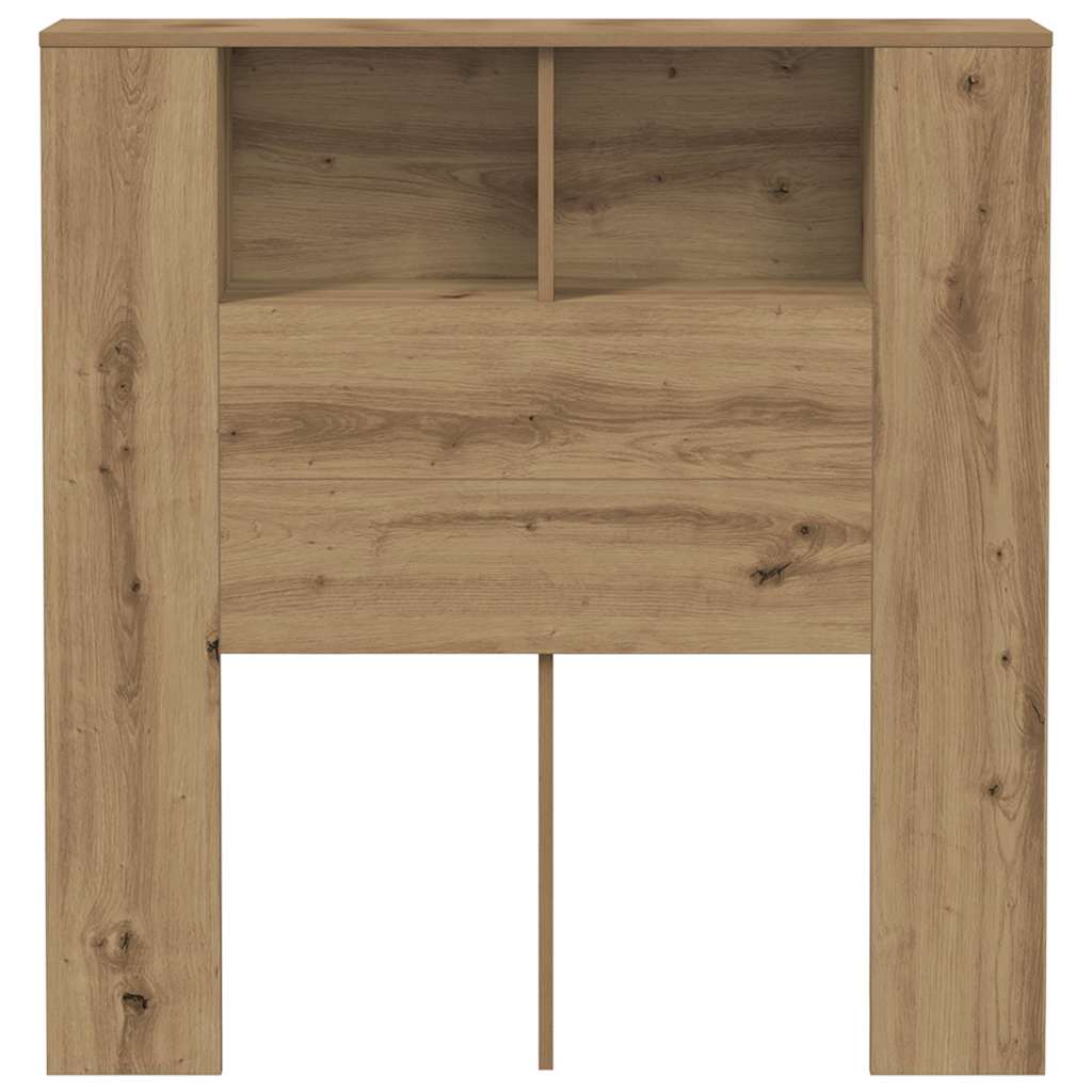 Armoire de tête de lit chêne artisanal 100x18,5x102,5 cm - XIOS