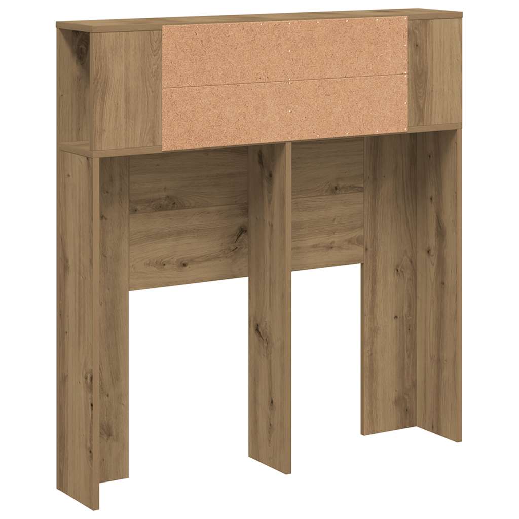 Armoire de tête de lit chêne artisanal 100x18,5x102,5 cm - XIOS