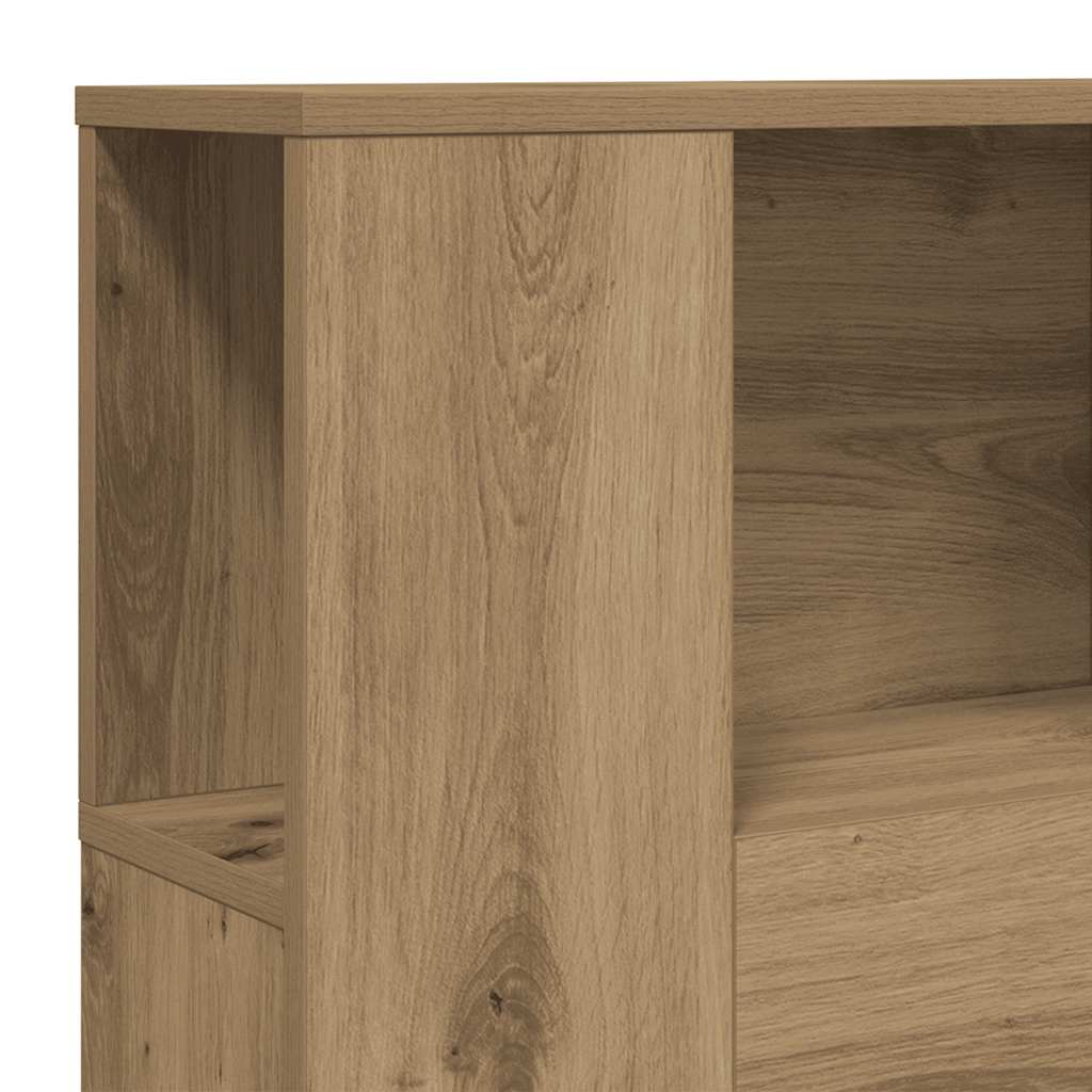 Armoire de tête de lit chêne artisanal 100x18,5x102,5 cm - XIOS