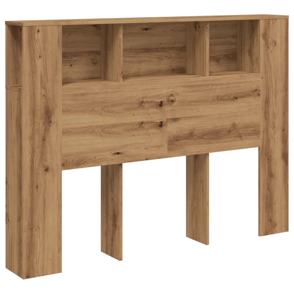 Armoire de tête de lit chêne artisanal 140x18,5x102,5 cm - XIOS