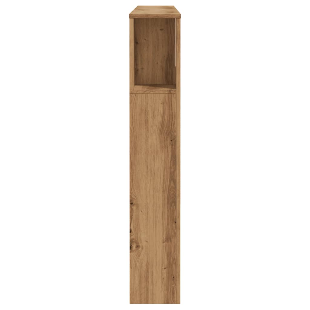 Armoire de tête de lit chêne artisanal 140x18,5x102,5 cm - XIOS