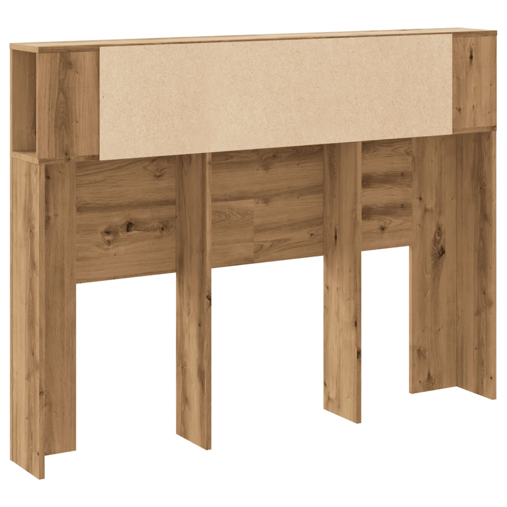 Armoire de tête de lit chêne artisanal 140x18,5x102,5 cm - XIOS