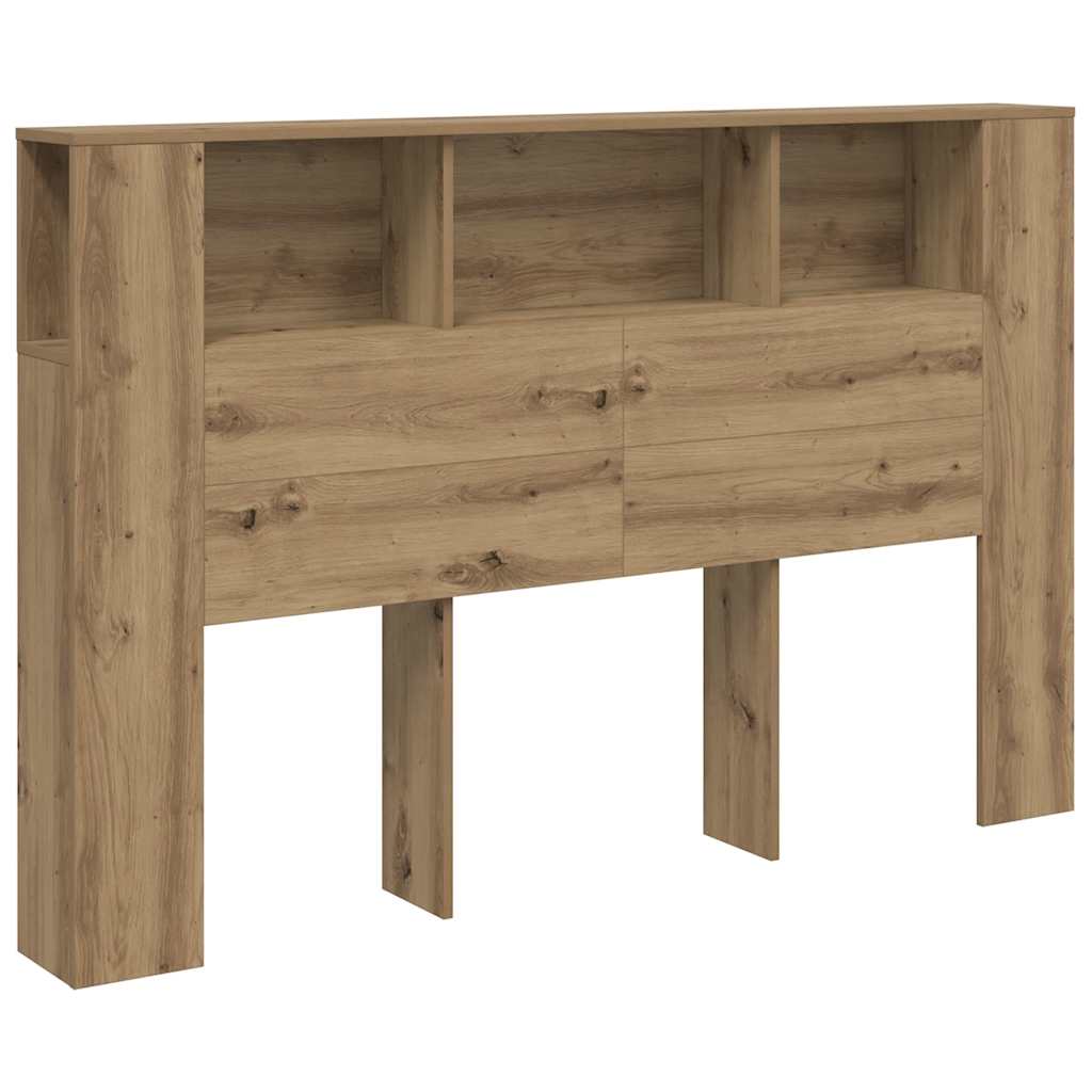 Armoire de tête de lit chêne artisanal 160x18,5x103,5 cm - XIOS